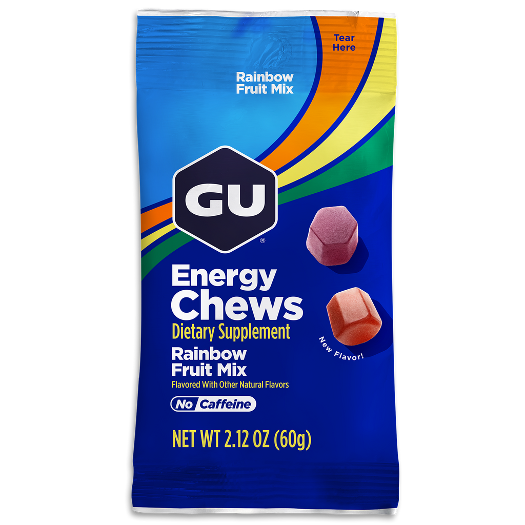 GU Energy Chews Rainbow, Double Serve 16 gomitas