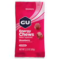 GU Energy Chews Strawberry, Double Serve 16 gomitas
