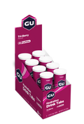 GU Hydration Drink Tabs Tri-Berry, caja abierta
