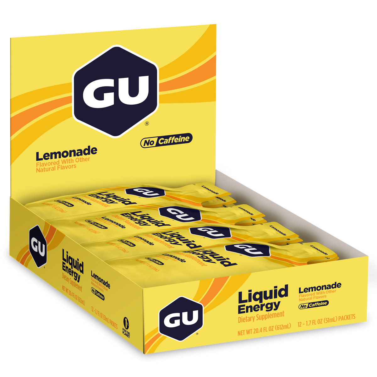 GU Liquid Energy Gel Lemonade, caja abierta