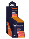 GU Roctane Energy Drink Mix Tropical Fruit, caja abierta