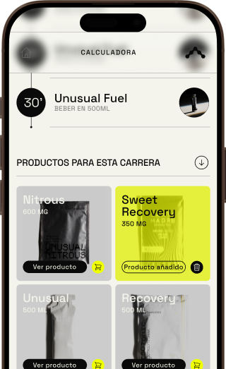 Pantalla de productos en la app de Santa Madre