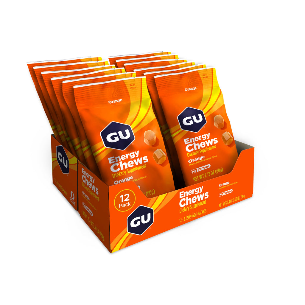 GU Energy Chews Orange, caja abierta