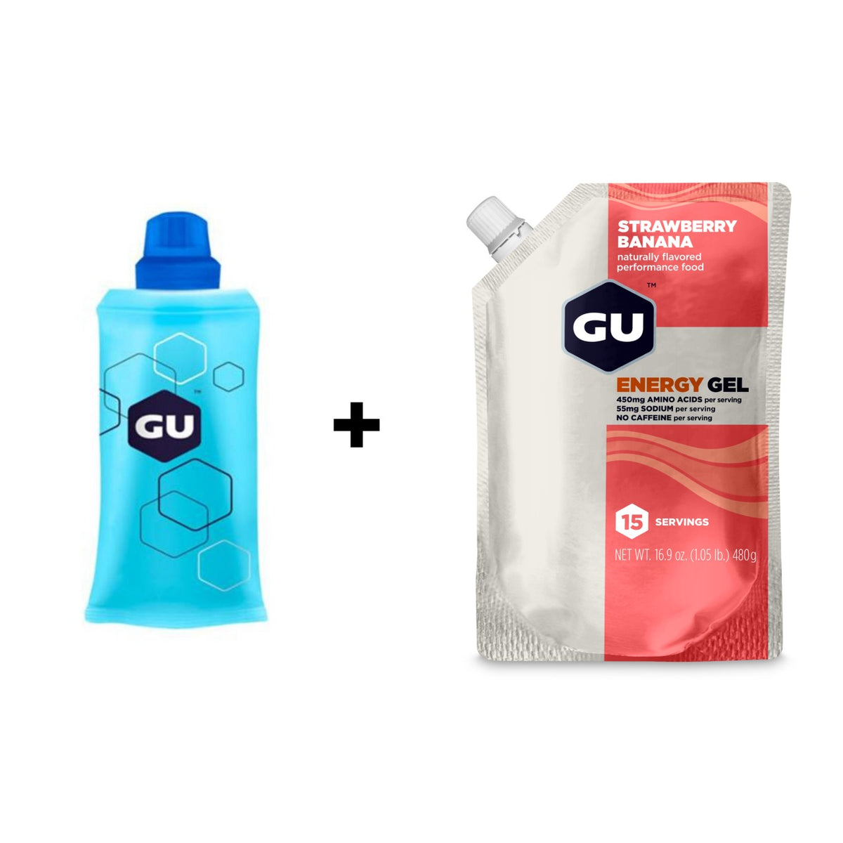 GU FLASK + BULK Strawberry Banana